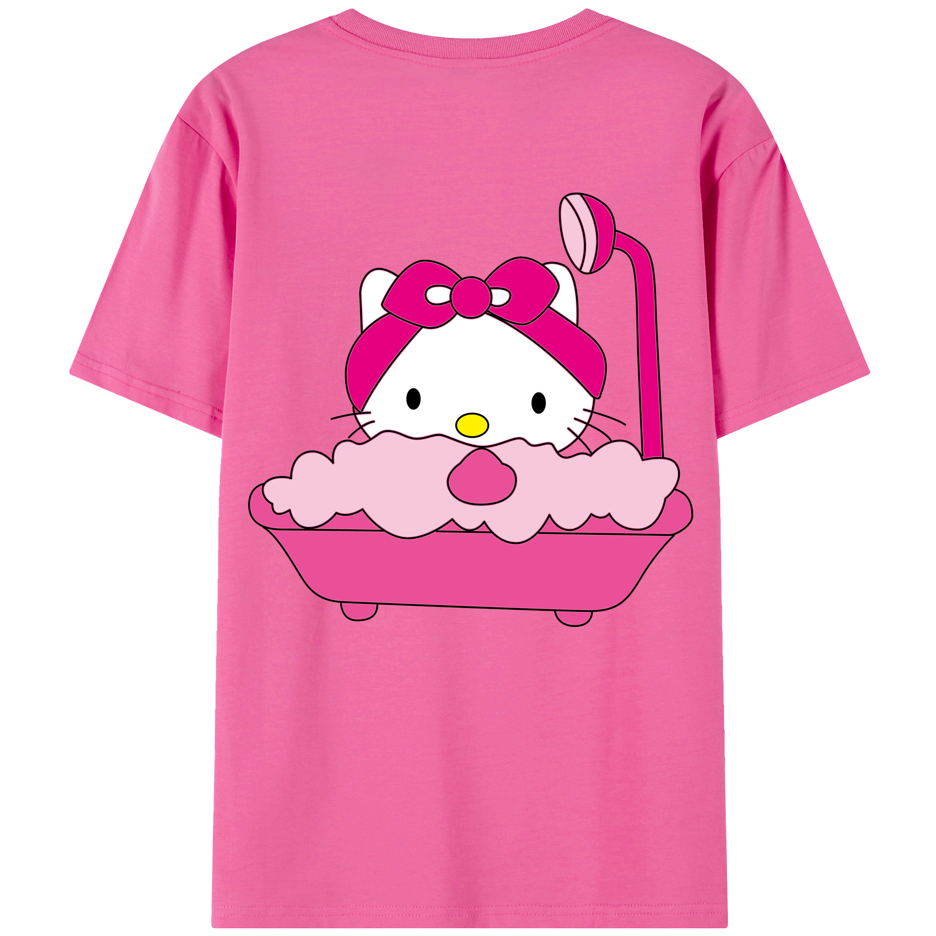 （画像用） Hello Kitty ハローキティ レディース半袖Tシャツ(バックプリント)